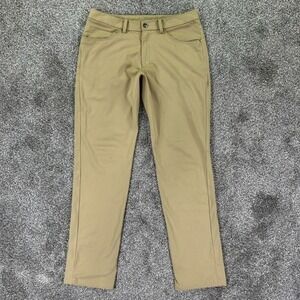 Lululemon ABC Classic-Fit 5 Pocket Chino Warpstreme Pant Men 32 Beige Athleisure